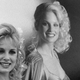 Dorothy Stratten, posing with a poster of herself in 1980. Image: AP